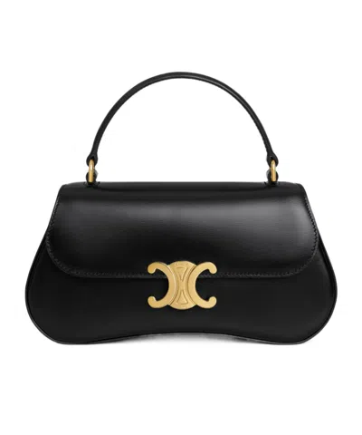 Celine Lola Clamshell Shoulder Bag In Black