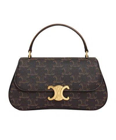 Celine Lola Handbag In Brown