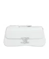 Celine Medium Lola Bag In Shiny Calfskin In White