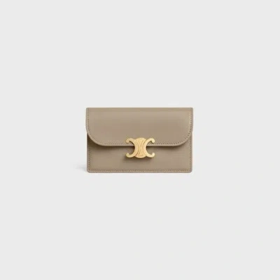 Celine Long Card Hold In Gray