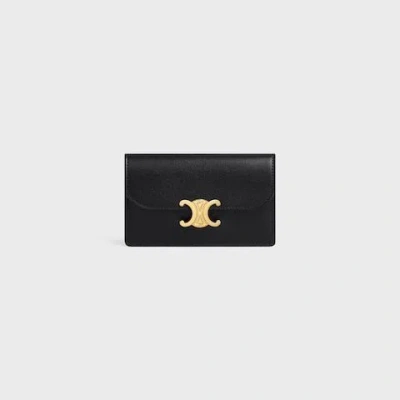 Celine Long Card Hold In Black