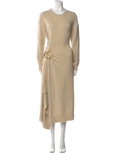 Pre-owned Celine Long Long Dress In Neutral