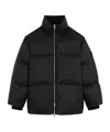 Celine Long Puffer Jacket In Light Nylon In Black