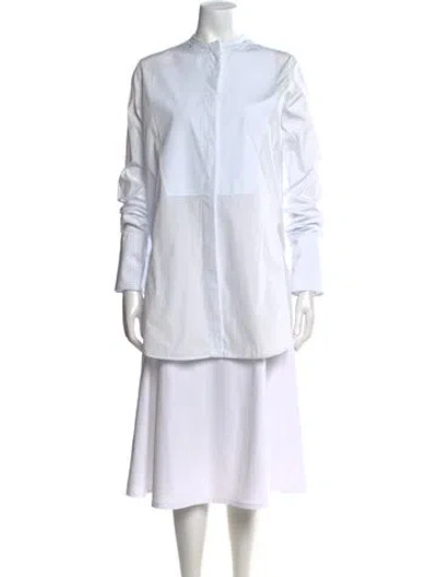 Pre-owned Celine Long Sleeve Button-up Top In Multi