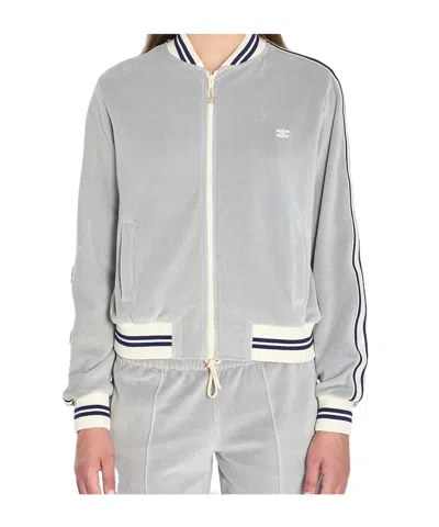 CELINE TEDDY TRACKSUIT JACKET IN VELVET JERSEY