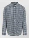 Celine Long Sleeve Checked Shirt Button Down Collar In Multi