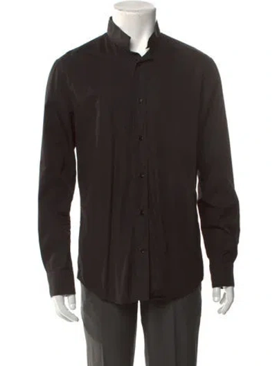 Pre-owned Celine Long Sleeve Dress Shirt In Black