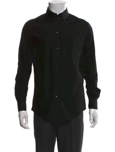 Pre-owned Celine Long Sleeve Dress Shirt In Black