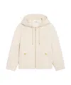 Celine Long Sleeve Hooded Sweatshirt In Ivory