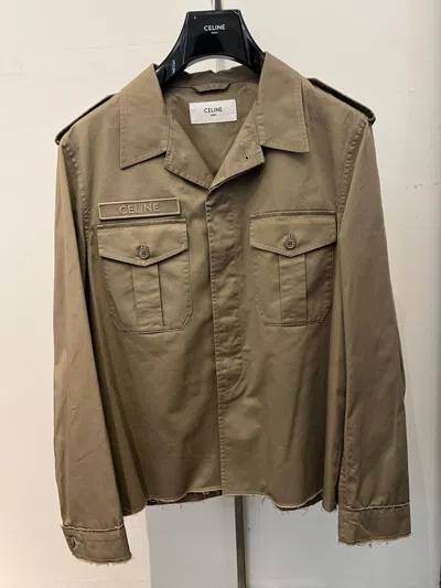 Celine Long Sleeve Jacket In Light Brown