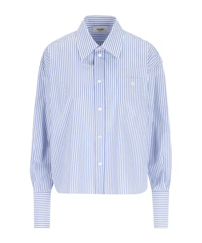 Celine Ami Paris Adc Tshirt In Blue