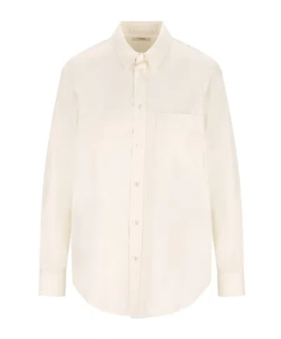 Celine Long Sleeve Shirt In White