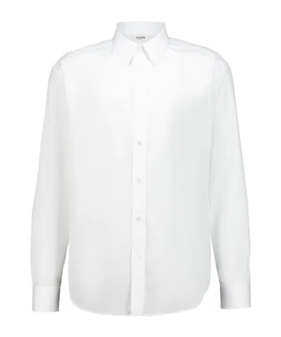 Celine Long Sleeve Shirt In White