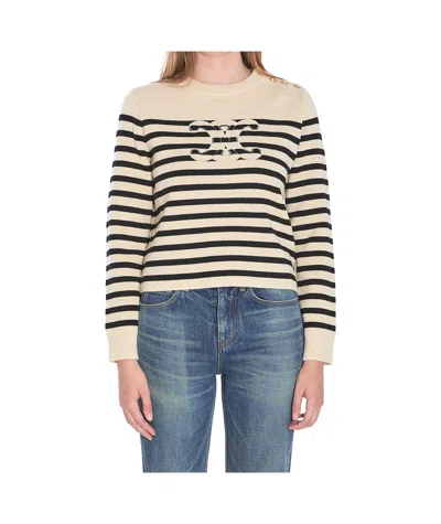 CELINE CREW NECK SWEATER IN WOOL CASHMERE