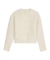 Celine Wool Triomphe Cardigan For Women In Nude