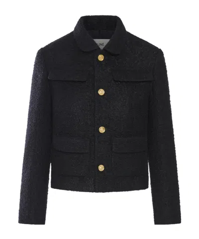 Celine Long-sleeved Casual Jacket In Black