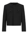 Celine Wool Jacket With Maxi Buttons In Black