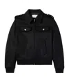 Celine Embellished Cashmere Bomber Jacket In Black
