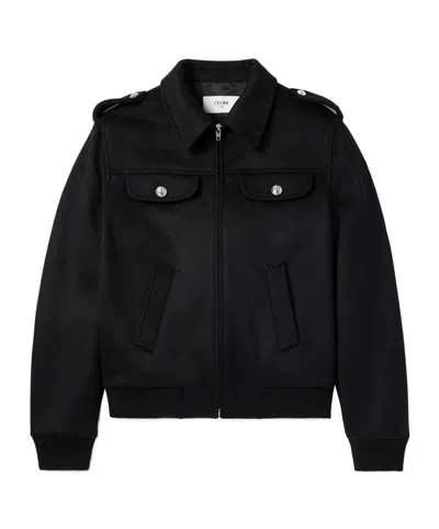 Celine Long-sleeved Casual Jacket In Black
