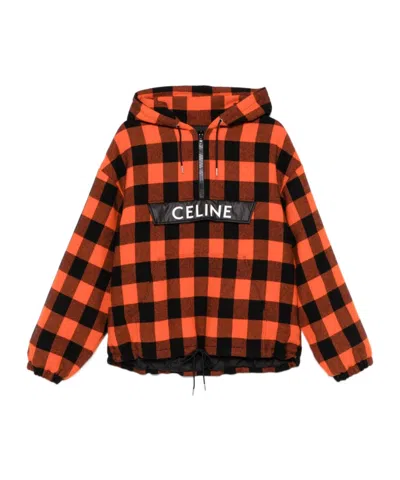 Celine Long-sleeved Casual Jacket In Brown