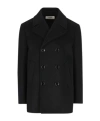 Celine Long-sleeved Coat In Black