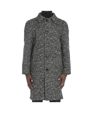 CELINE CAMDEN MAC COAT IN WOOL TWEED