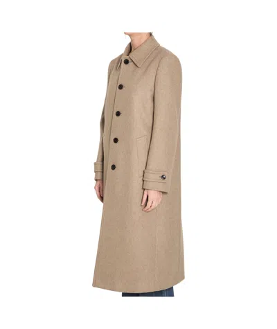 Celine Long-sleeved Coat In Nude