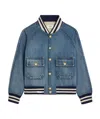 Celine Long-sleeved Denim Jacket In Blue