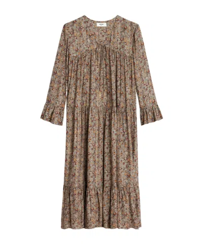 Celine Long-sleeved Dress In 10gx