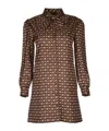 Celine Long-sleeved Dress In Multicolor