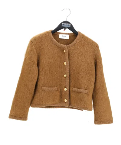 Celine Long-sleeved Jacket In Brown
