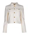 Celine Long Sleeved Jacket In White