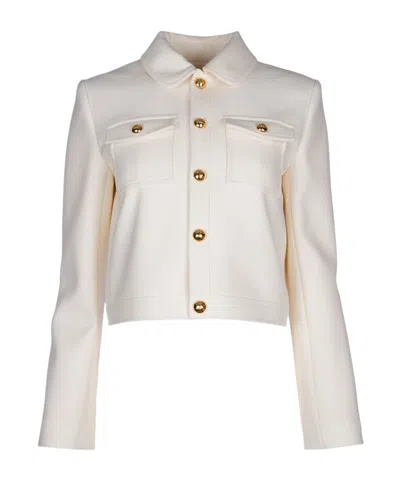 Celine Long Sleeved Jacket In White