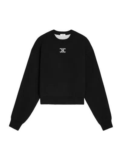 Celine Long-sleeved Knitwear In Black