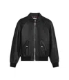 Celine Long-sleeved Leather Jacket In Black