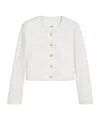 Celine Long-sleeved Leather Jacket In White