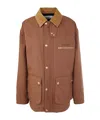 Celine Long-sleeved Parka In Brown