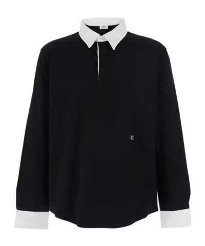 Celine Long-sleeved Polo Shirt In Multi