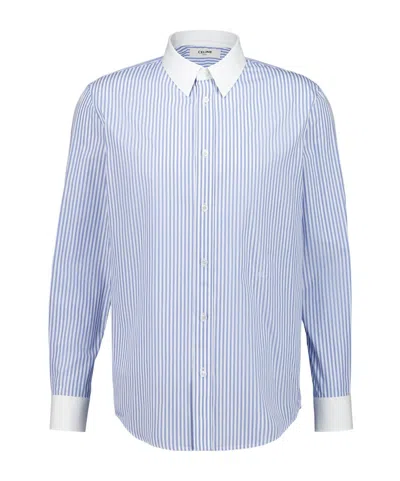 Celine Men Classic Tailored Shirt In Blue