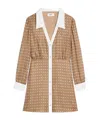 Celine Long-sleeved Shirt Dress In Nude