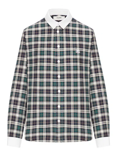 Celine Long-sleeved Shirt In Multi