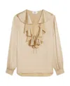 Celine Long-sleeved Shirt In Nude
