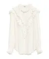 Celine Long-sleeved Shirt In White