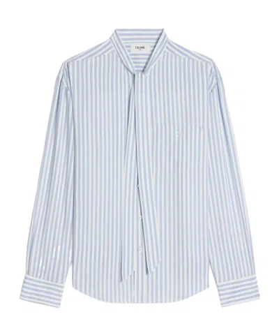 Celine Long-sleeved Shirt In White