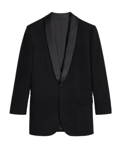 Celine Long Sleeved Suit Jacket In Black