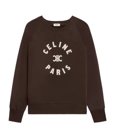 Celine Long-sleeved Sweater In Black
