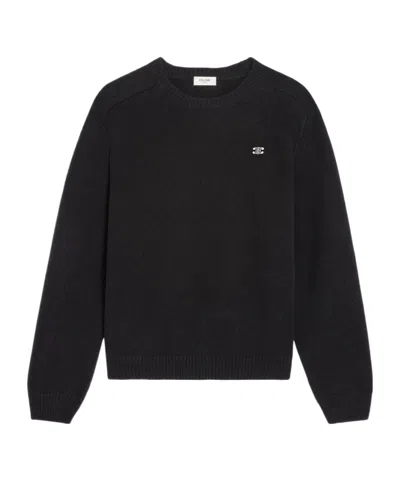 CELINE TRIOMPHE CREW NECK SWEATER IN WOOL AND CASHMERE