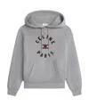 Celine Triomphe Cotton Fleece Hoodie In Gray