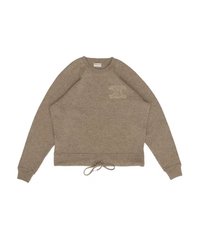 Celine Long-sleeved Sweater In Gray