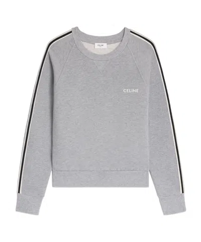 Celine Long-sleeved Sweater In Gray